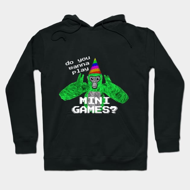 Gorilla Tag Mini Games Kid (For Dark colors) Hoodie by Meatball_Jones